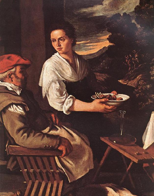 ORRENTE, Pedro Christ at Emmaus (detail) ah oil painting image